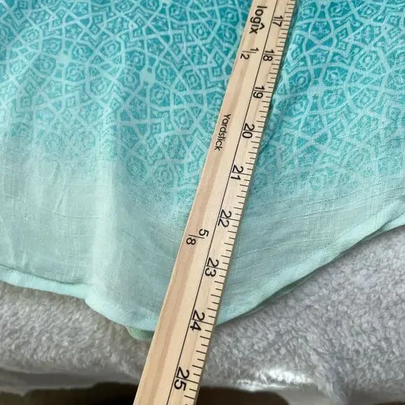 Laura Scott Women’s Top Bundle (2) Sz XL Petite Green/Purple Gauzy Lightweight - Picture 7 of 9